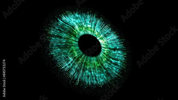 Obraz Eye Iris Digital Abstract Concept Entertainment Technology Artificial Intelligence