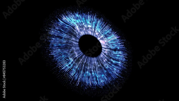 Obraz Eye Iris Digital Abstract Concept Entertainment Technology Artificial Intelligence