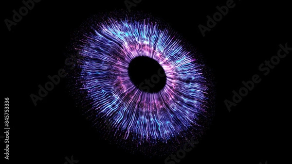 Obraz Eye Iris Digital Abstract Concept Entertainment Technology Artificial Intelligence
