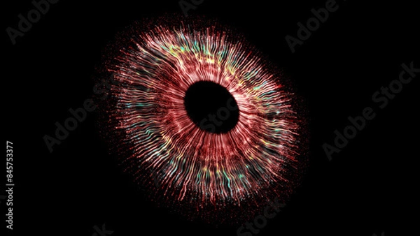 Obraz Eye Iris Digital Abstract Concept Entertainment Technology Artificial Intelligence