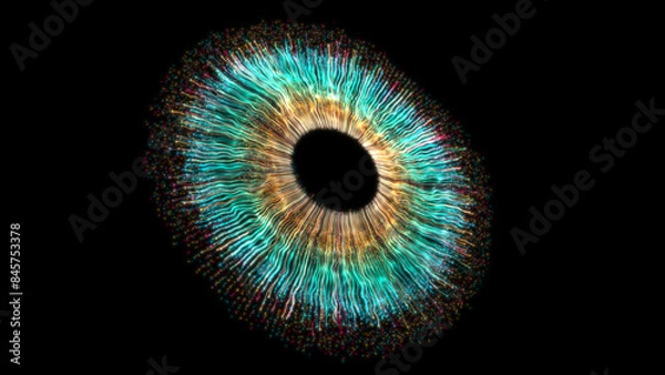 Obraz Eye Iris Digital Abstract Concept Entertainment Technology Artificial Intelligence