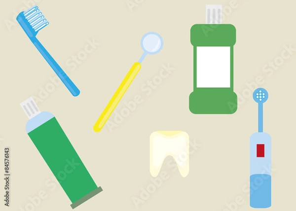 Fototapeta objects for teeth