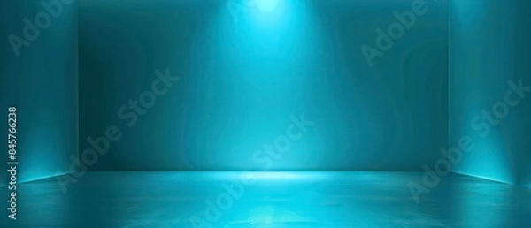 Fototapeta abstract gradient background, neon teal 