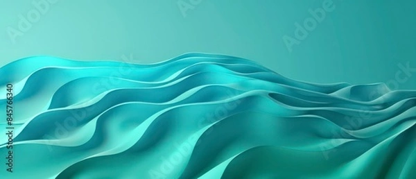 Fototapeta abstract gradient background, neon teal 