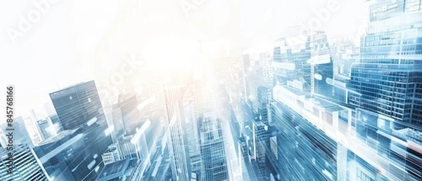 Obraz global digital transformation company white background