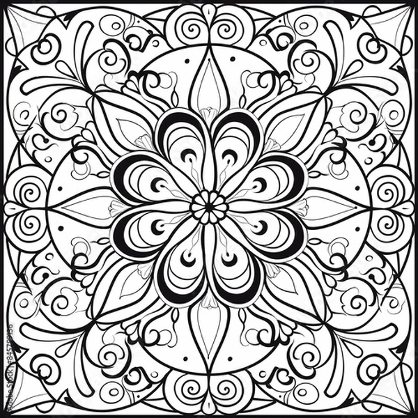 Obraz Coloring page