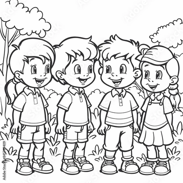 Obraz Coloring page for children 