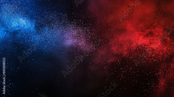 Obraz Abstract Colorful Powder Explosion - Generative AI