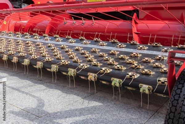 Fototapeta Reapers. Combine harvester.