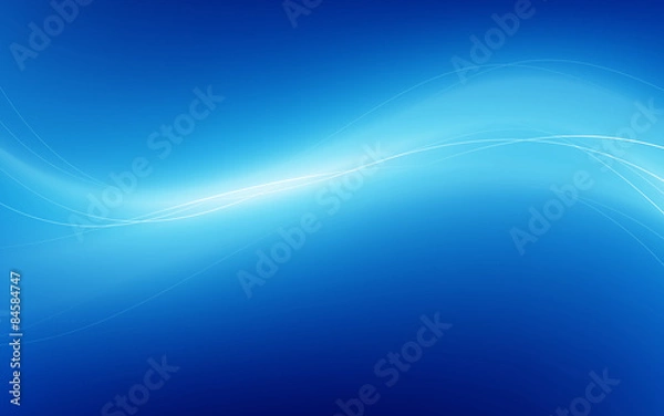 Fototapeta Abstract blue background with white wave. Vector illustration