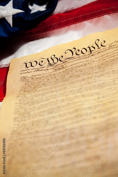 Obraz Constitution: Tight Focus on "We the People"