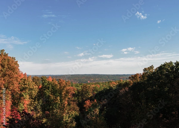 Fototapeta Mid-western Valley in autumn