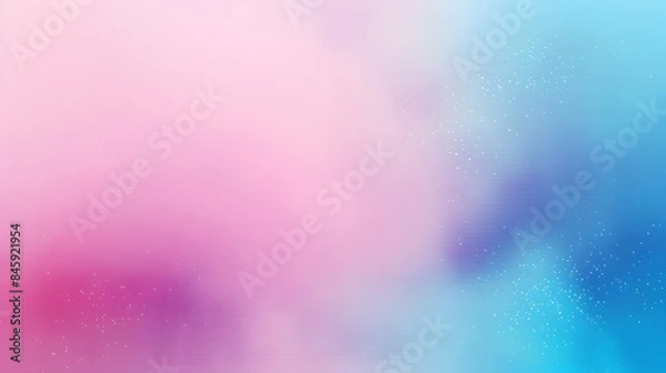 Obraz Vibrant grainy gradient background with soft blue and pink hues for web design and digital art projects