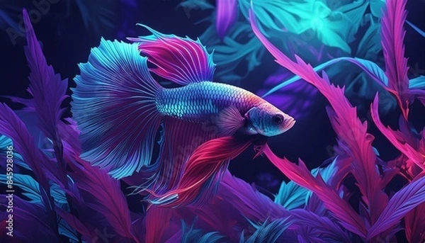 Obraz better fish in seaweed