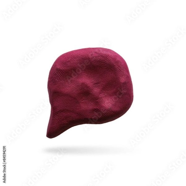 Fototapeta callout icon ,modelling clay 