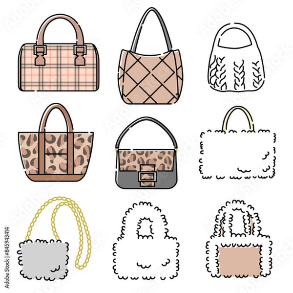 Obraz 秋冬バッグ　セット