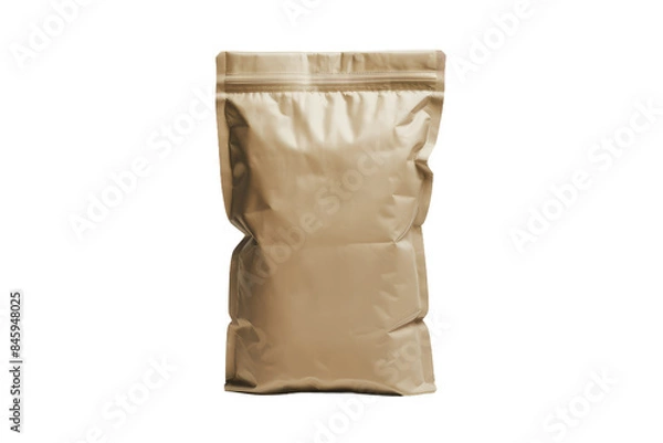 Fototapeta Isolated PNG Brown Paper Bag, GENERATIVE AI