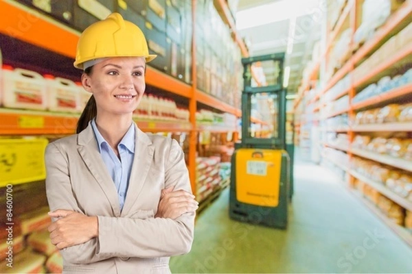 Obraz Architect, engineer, woman.