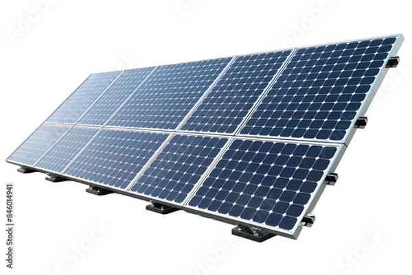 Fototapeta solar panel tool isolated on transparent background ,