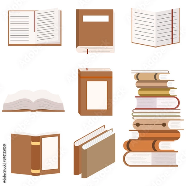 Fototapeta 책(독서+교육+문서+사전)