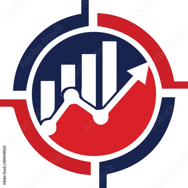 Obraz Stock Financial Chart Logo, Financial Market Chart Logo Designs
on a Editable vector file
