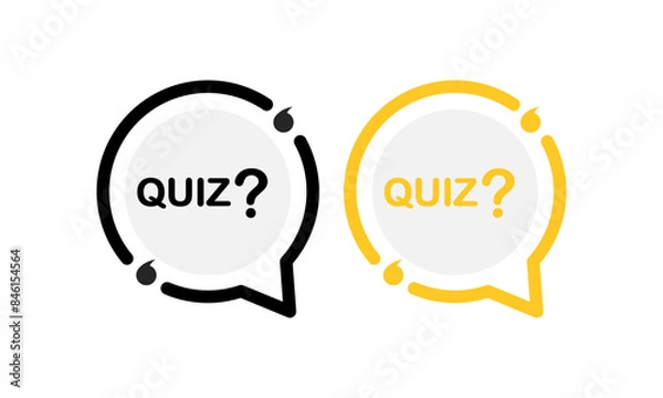Obraz Quiz design logo template illustration