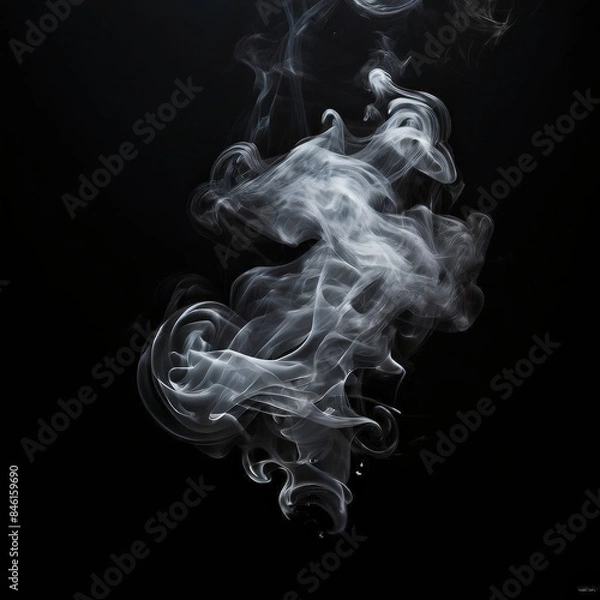 Fototapeta AI Image Generator, Ethereal Smoke Composition