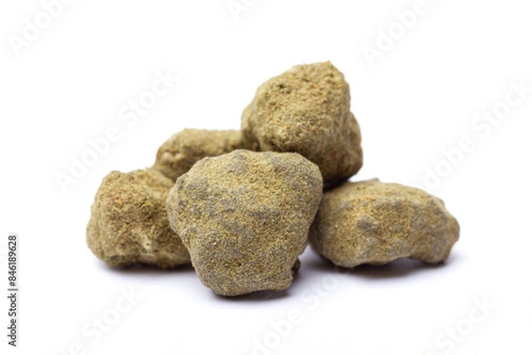 Obraz Hashish isolated on white background