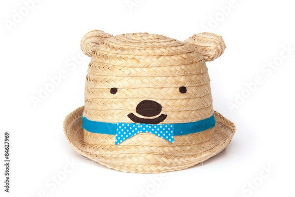 Obraz lovely teddy bear hat