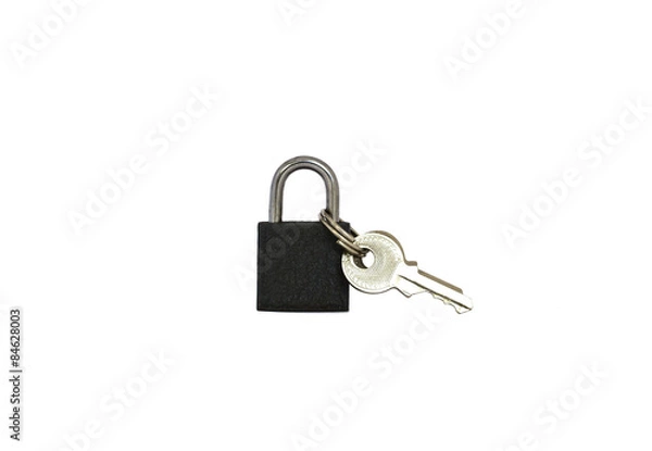 Fototapeta small lock with keys
