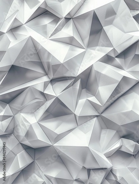 Obraz The image is a white background with a lot of triangles