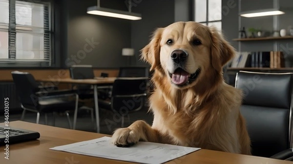 Obraz The Pawsitive Job Candidate