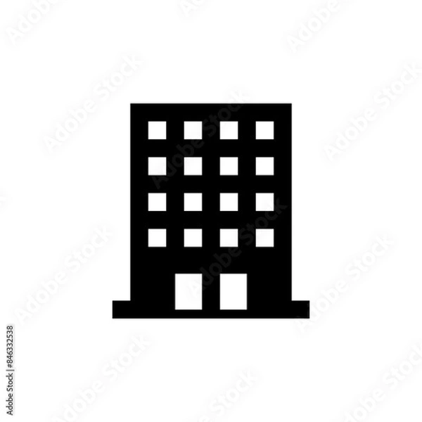 Fototapeta Building icon vector isolated on white background
