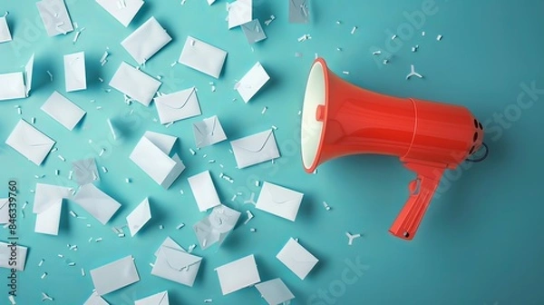 Fototapeta Utilizing multiple channels such as email, social media, and press releases can help maximize the reach of your announcement. 