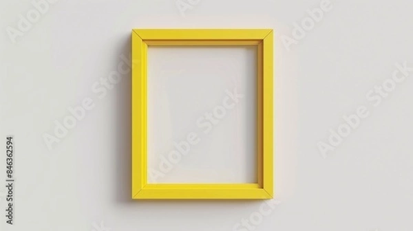 Obraz Yellow frame empty modern design