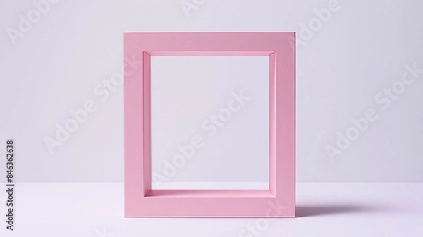 Obraz Pink frame empty modern design