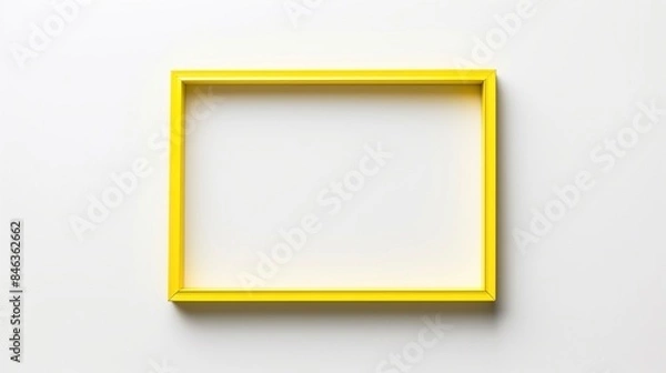 Obraz Yellow frame empty modern design