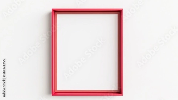 Obraz Red frame empty modern design