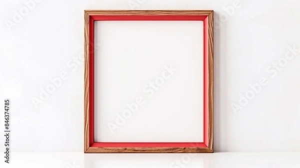 Obraz Red frame empty modern design