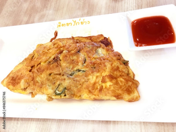 Obraz Crispy Thai Style Fried Omelet