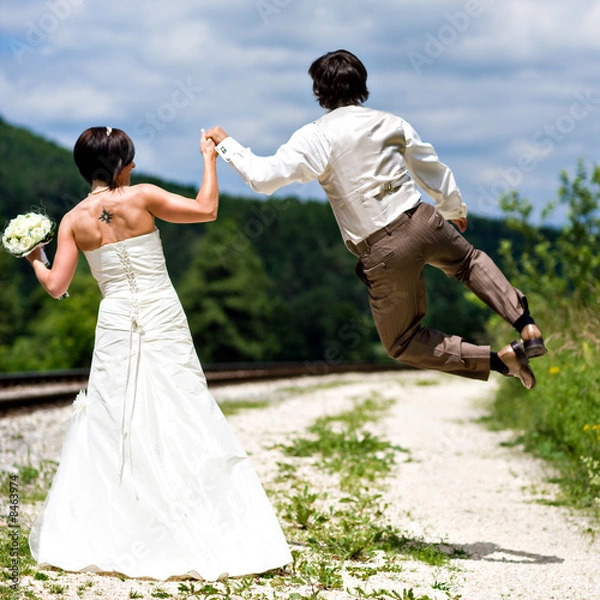 Obraz Vor Freude springen