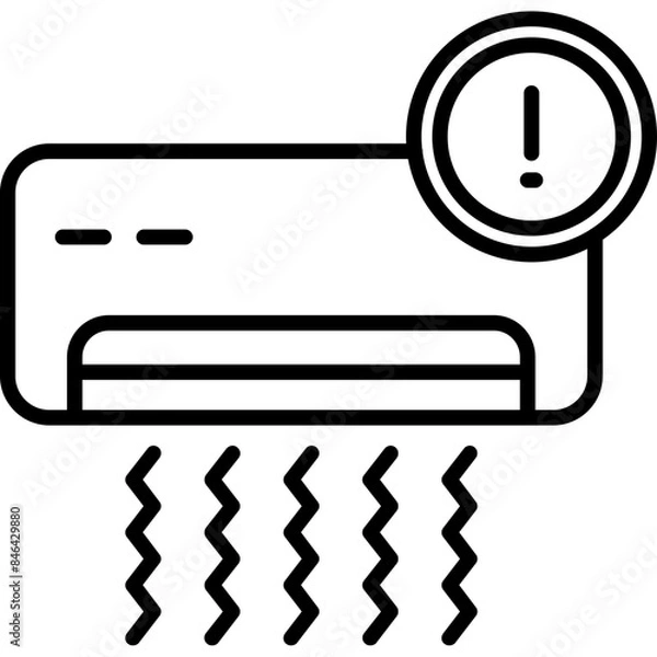 Fototapeta Air Conditioner Error Icon