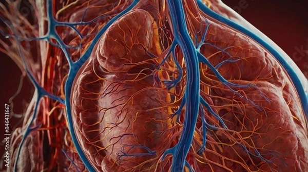 Obraz human heart anatomy