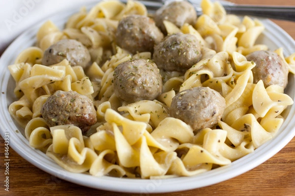 Fototapeta Meatball Stroganoff