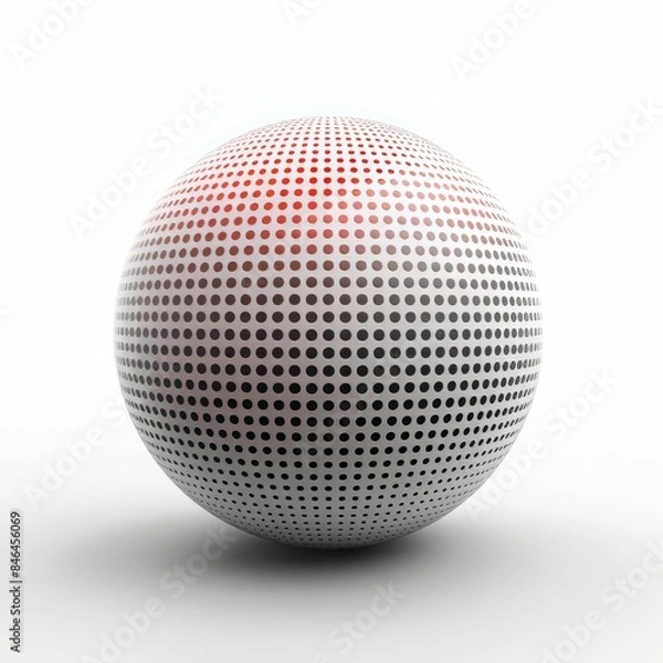 Fototapeta Abstract sphere with polka dot pattern.
