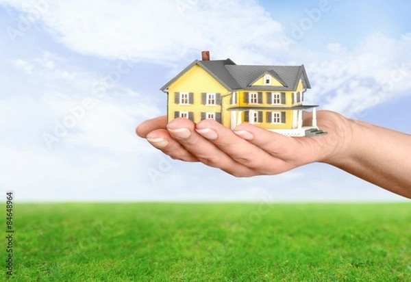 Obraz House, Human Hand, Residential Structure.