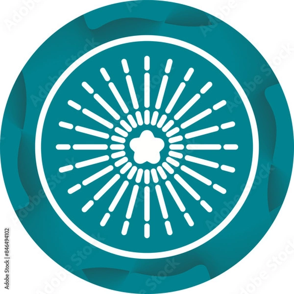 Fototapeta Fireworks Vector Icon