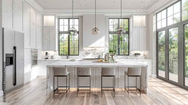 Fototapeta 高級レジデンスのキッチン