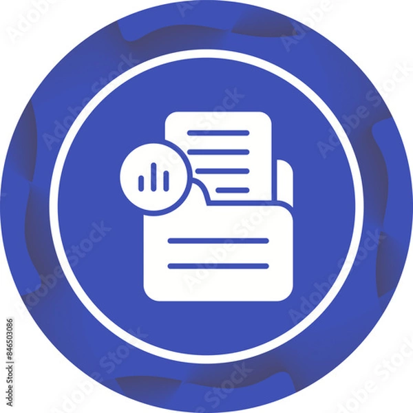 Fototapeta Document Analytics Vector Icon