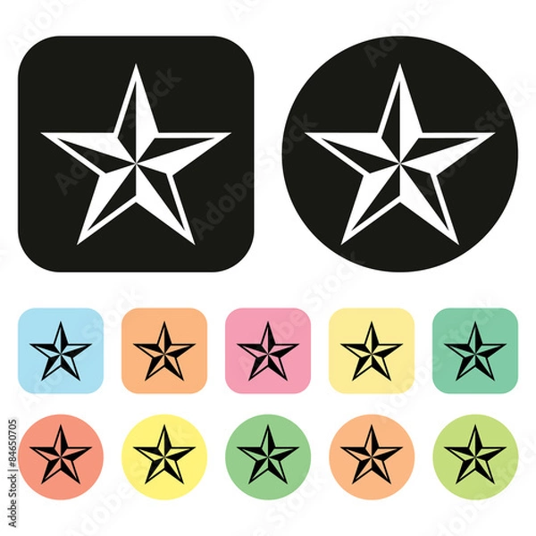 Obraz Military Ranks icon. Insignia icon. Vector